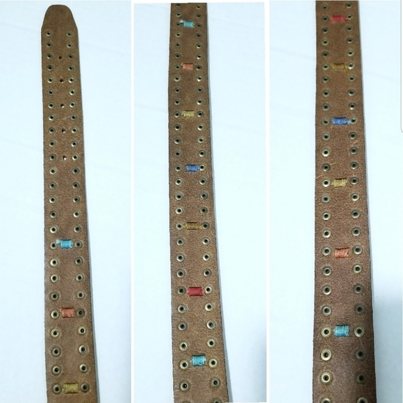 Soulier Leather Embroidered Studded South Western cowboy farmhouse boho belt main image 15